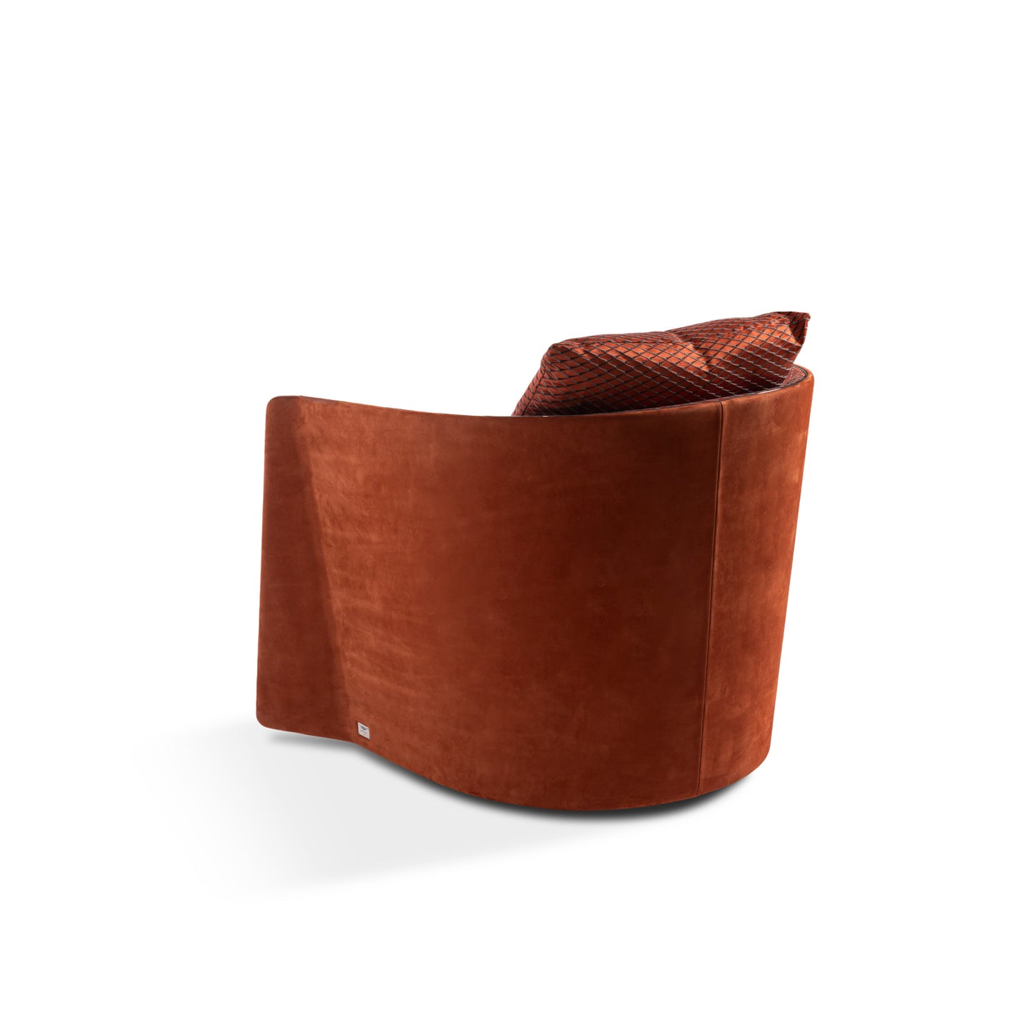 Back side view of the Butterfly armchair by Bentley Home