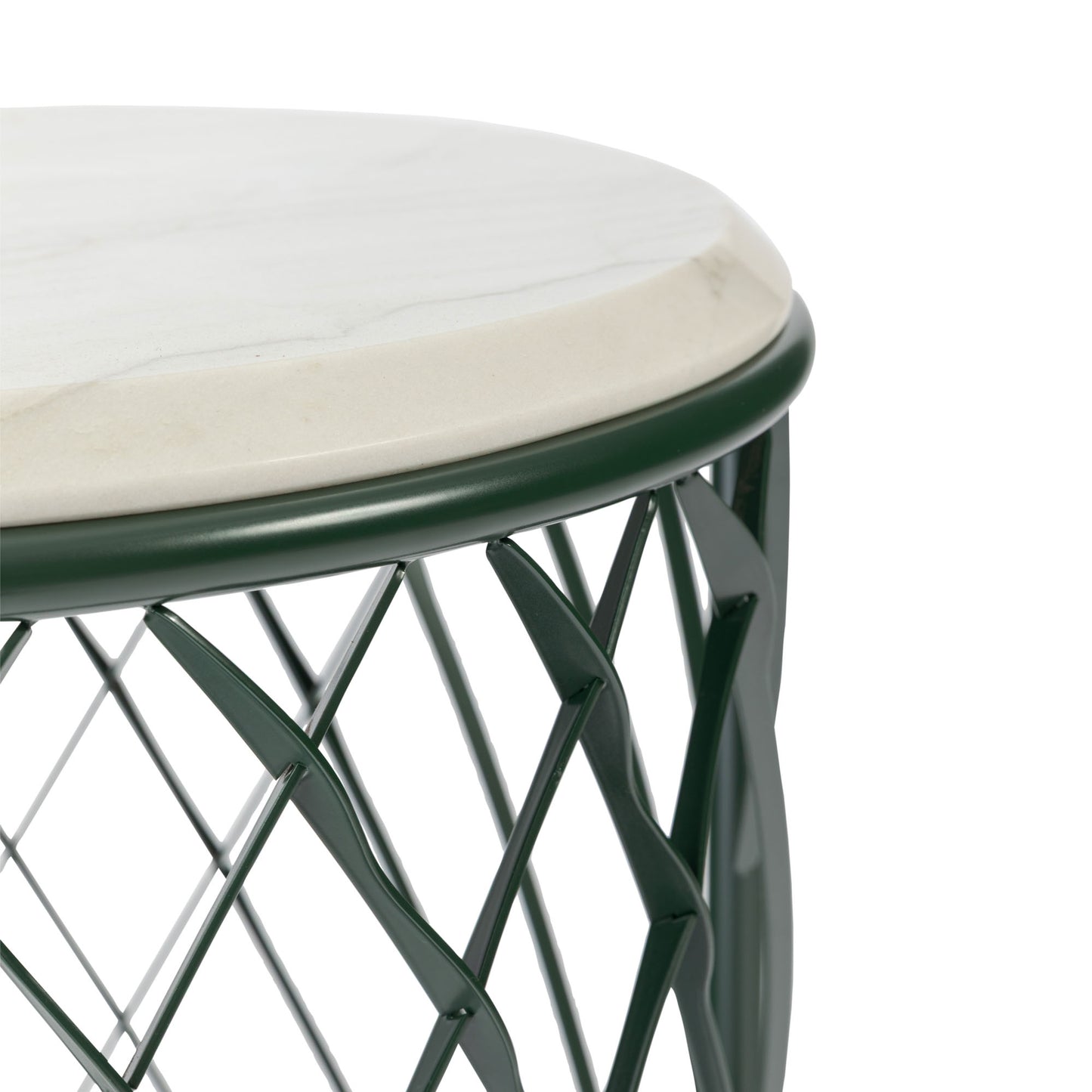 Bentley Home Solstice outdoor side table Deep Forest detail