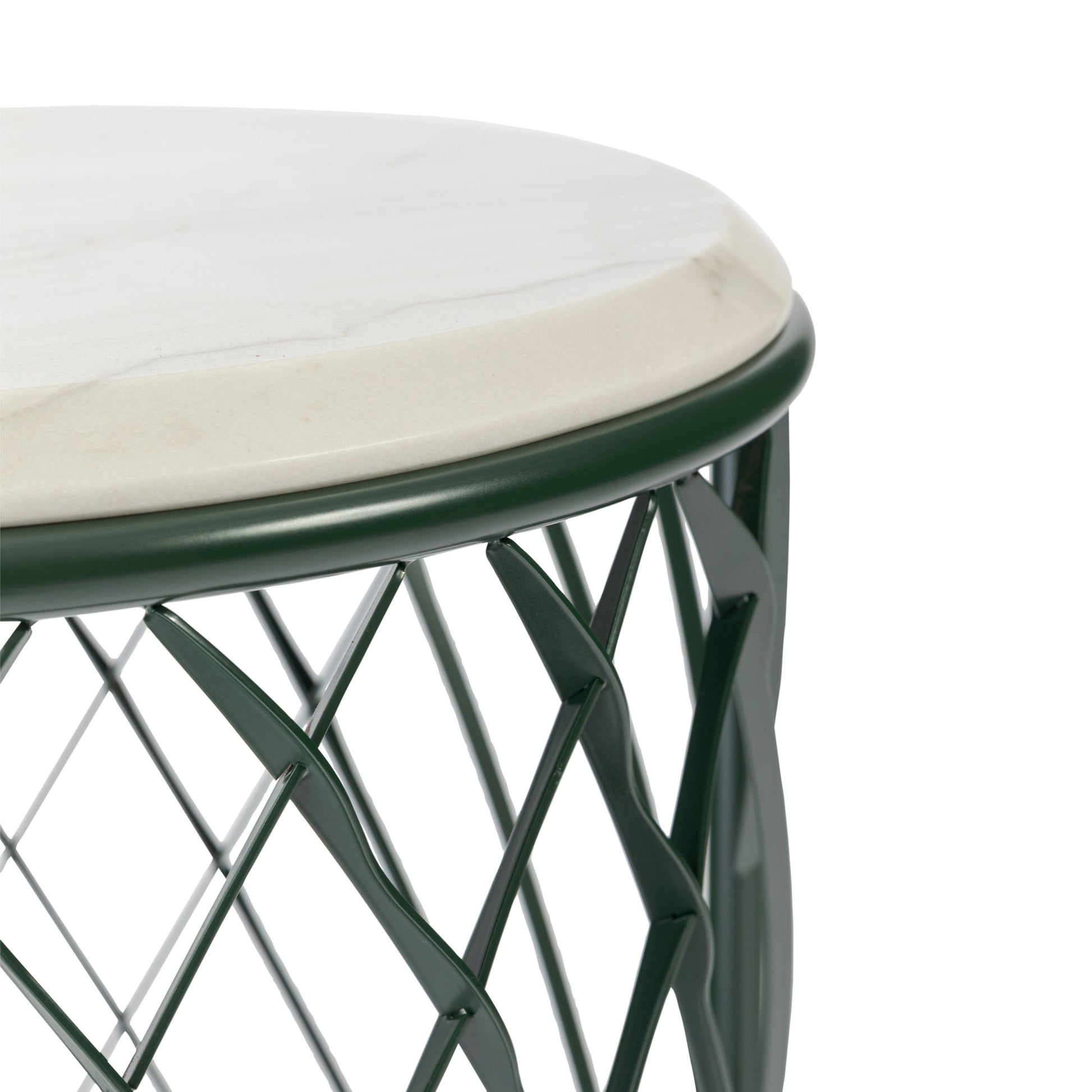 Bentley Home Solstice outdoor side table Deep Forest detail