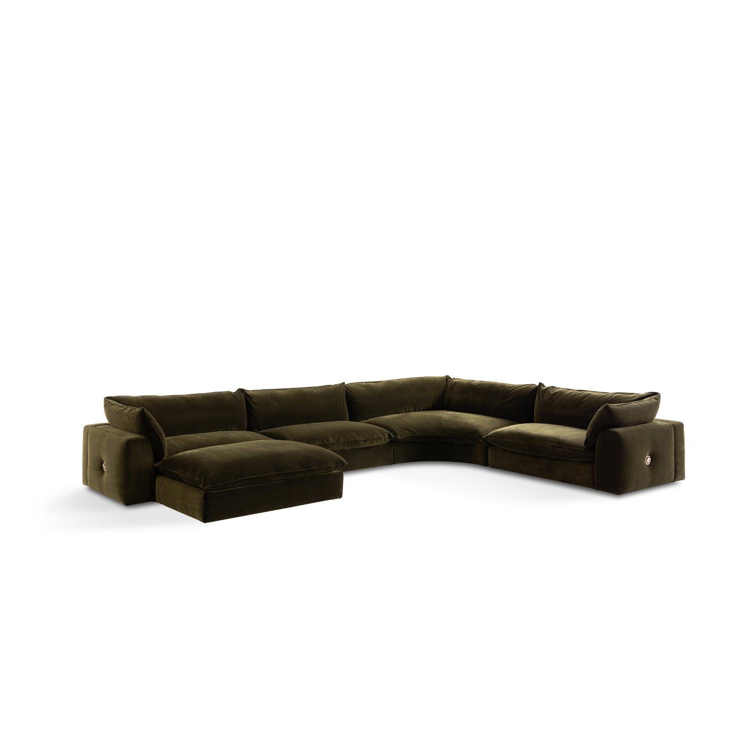 Agorà sectional sofa by Versace Home full image2