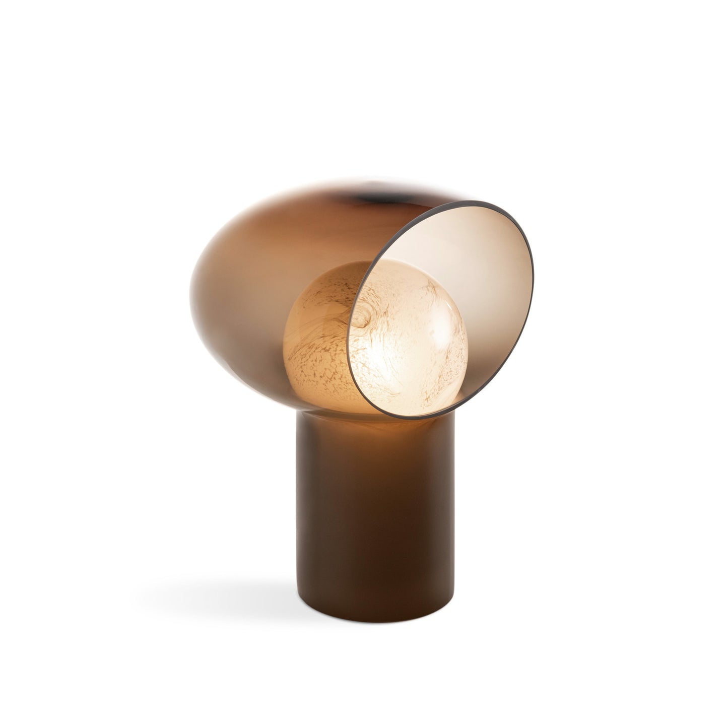 Focus table lamp by Versace Home side image with light on