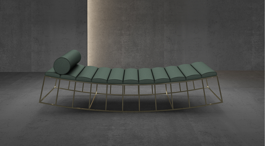 Luxence living group- Mille Chaise lounge - green