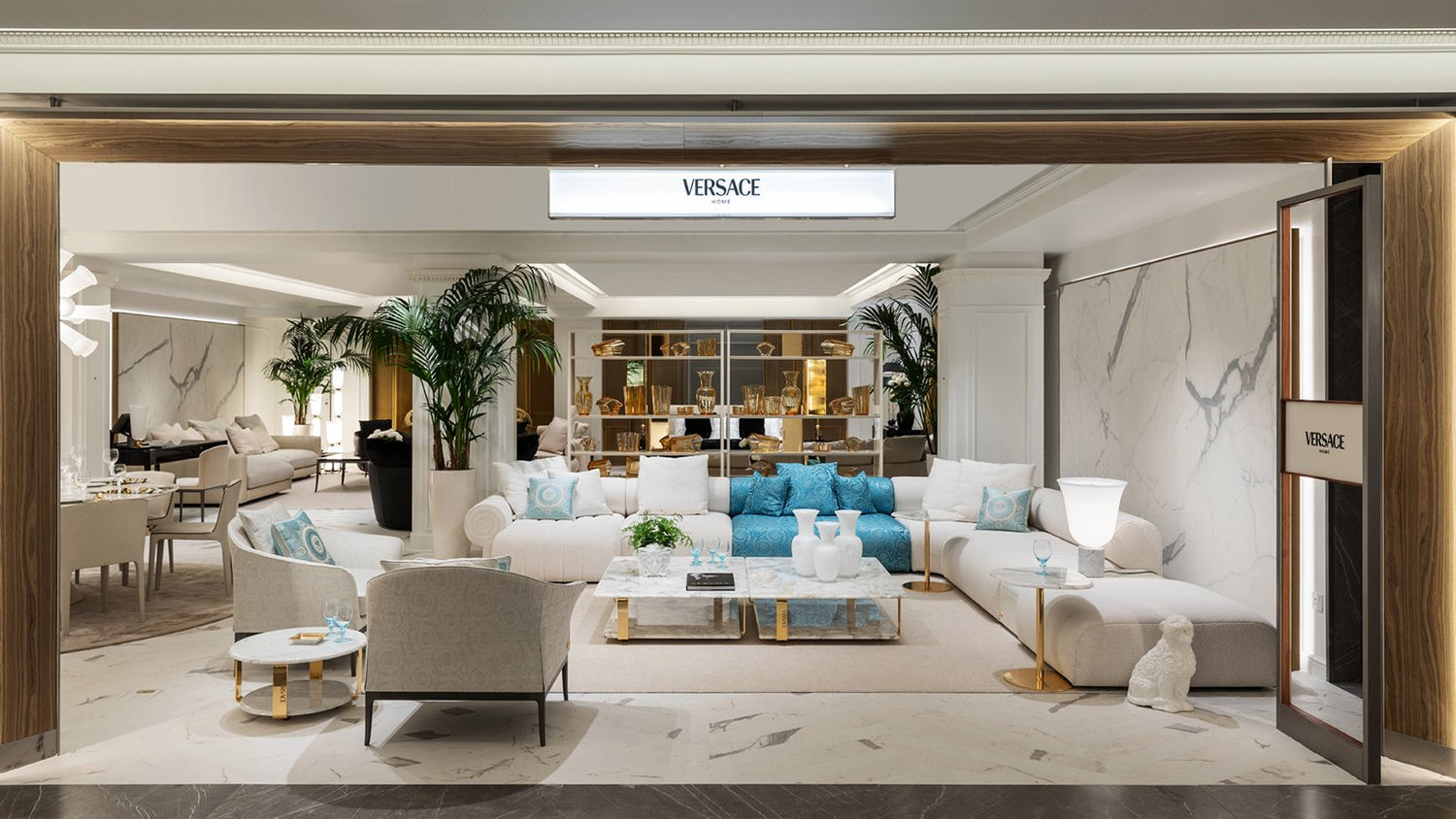 Versace Home corner in Harrods, London – Luxury Living Group