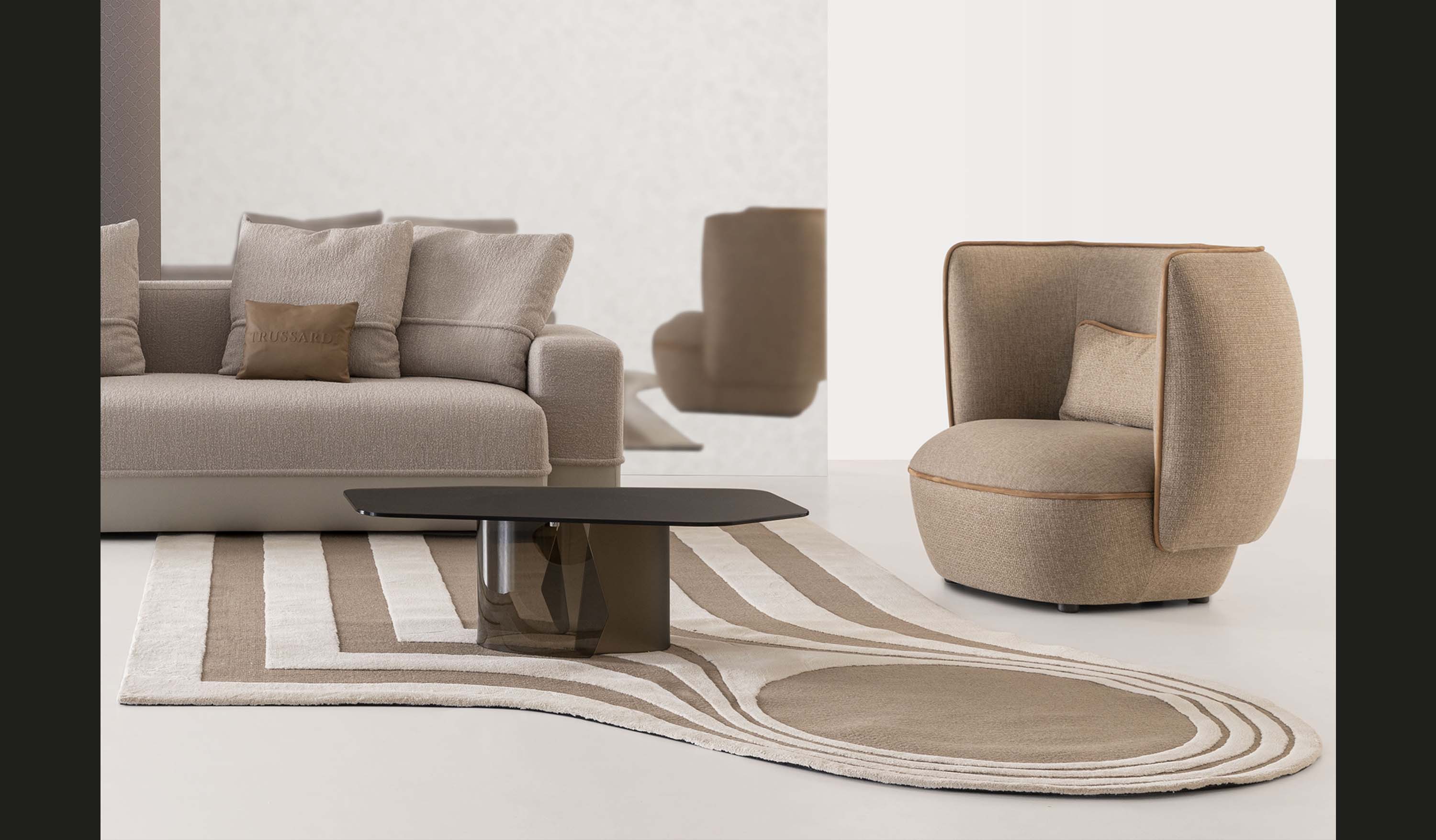 Cross coffee & side tables - Trussardi Casa | LLG – Luxury Living