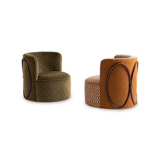 Oval armchair