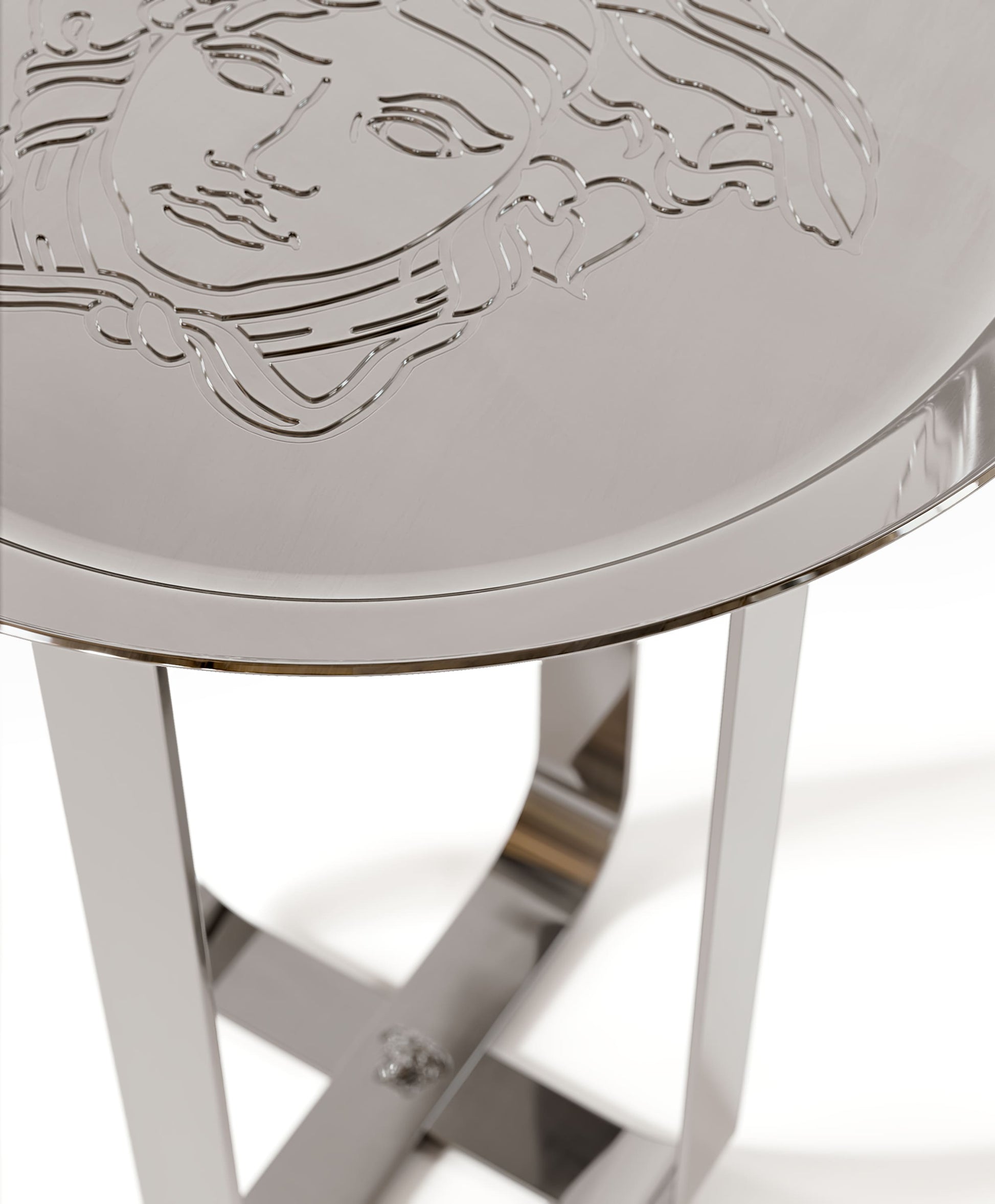 Versace Home Gold Unique coffee table chrome detail