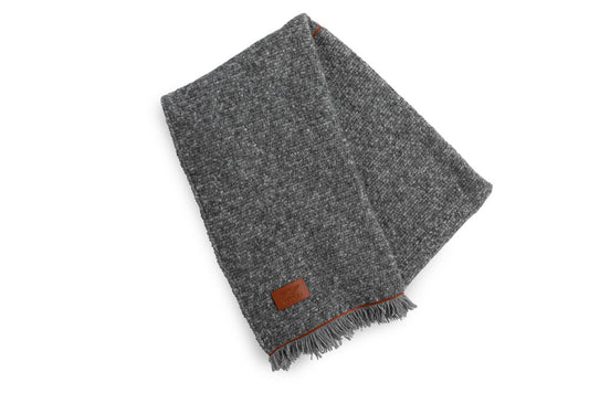 Bouclé throw