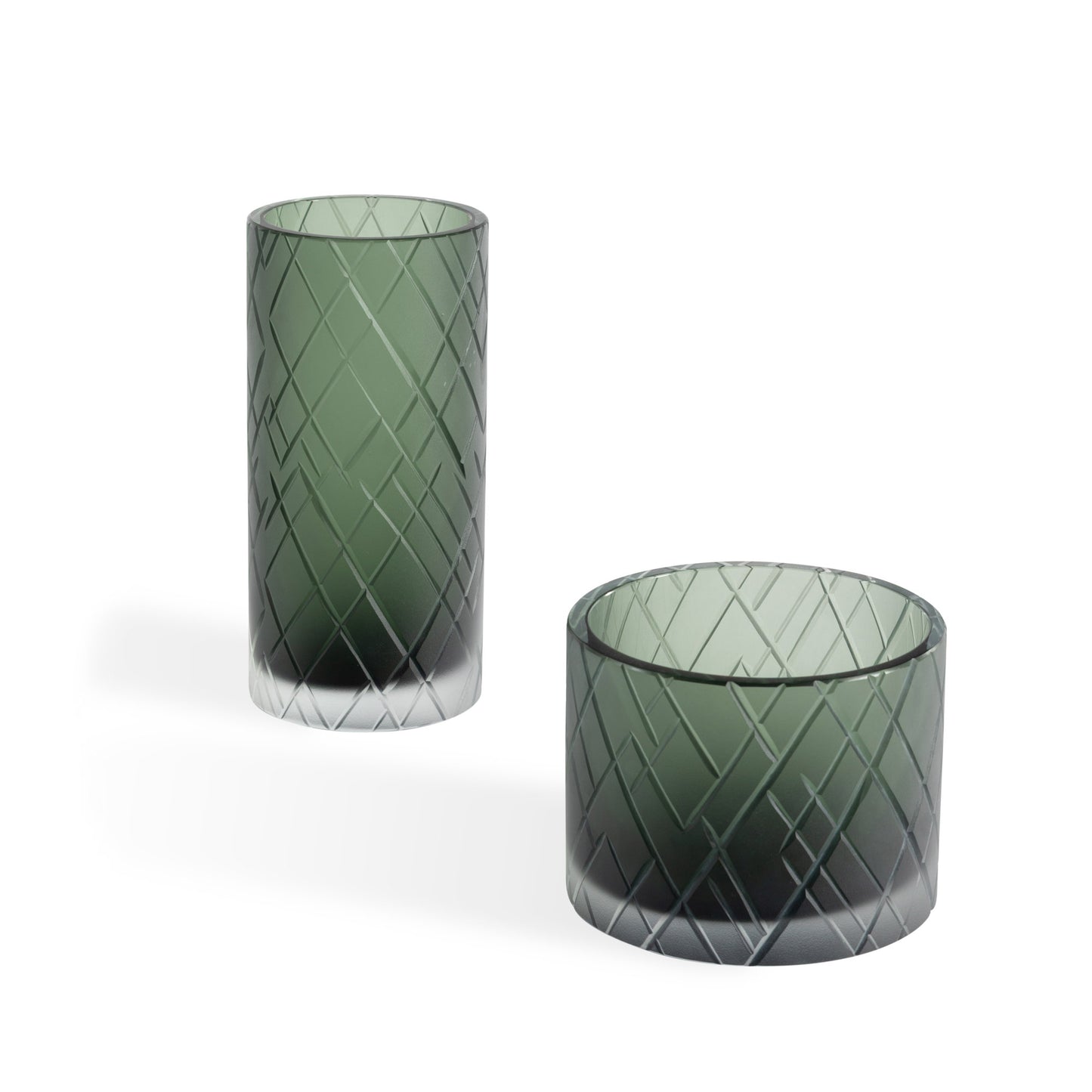 Bentley Home Desmond vases forest green
