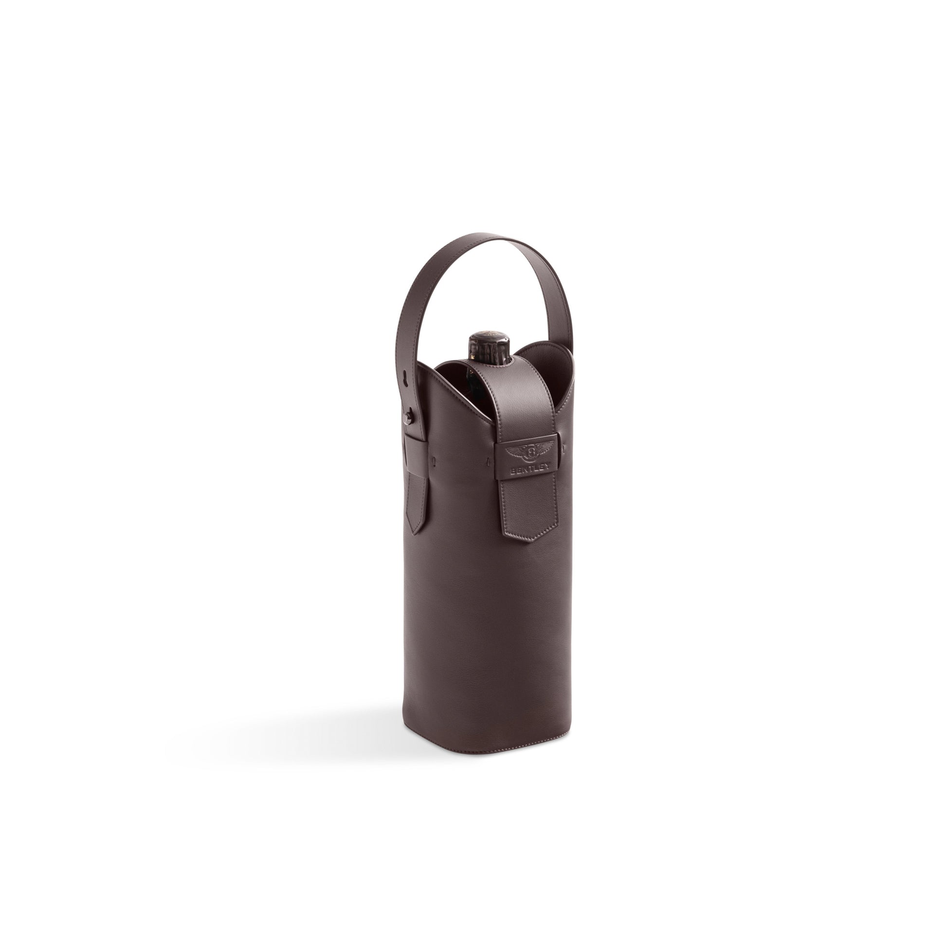 Bentley Home - Elan bottle holder_dark tan with bottle