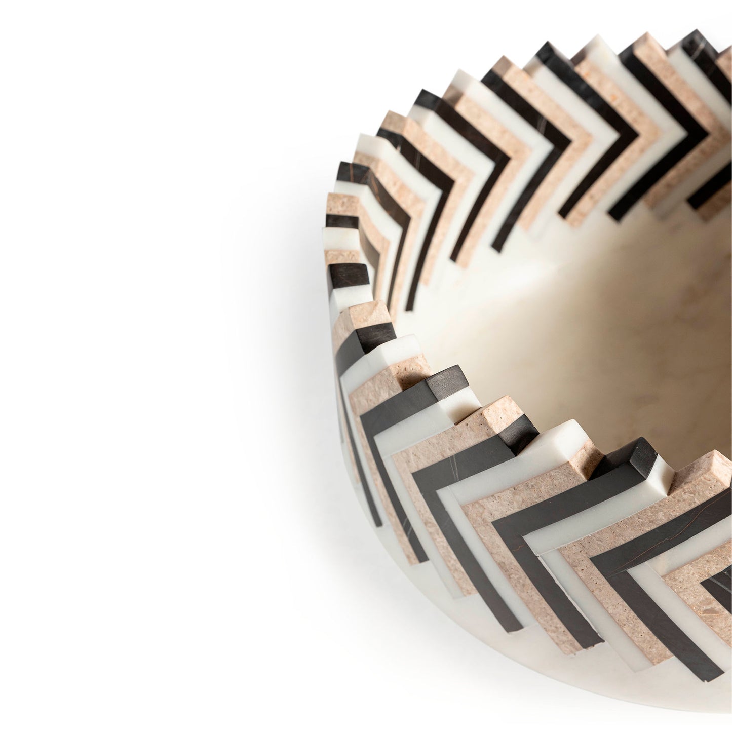 Bentley Home Marble Waves vase detail