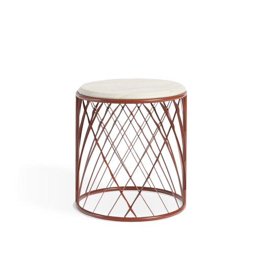 Bentley Home Solstice outdoor side table Rust