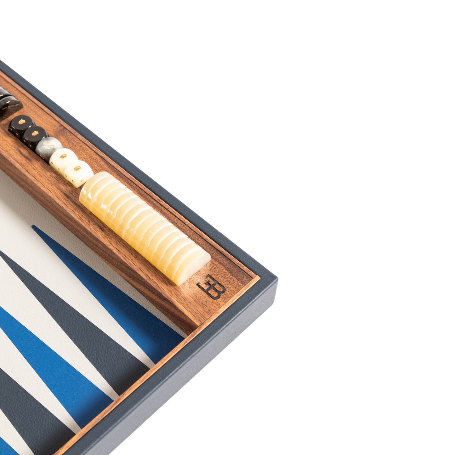 Bugatti Home - Goblin Blue Grand Royal Backgammon Board Game_detail picture