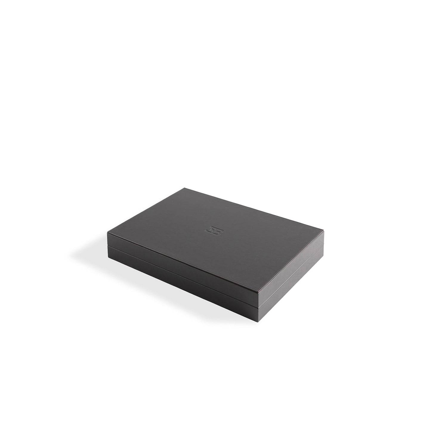 Bugatti Home - Solid Black Grand Royal Backgammon Board Game_closed box picture