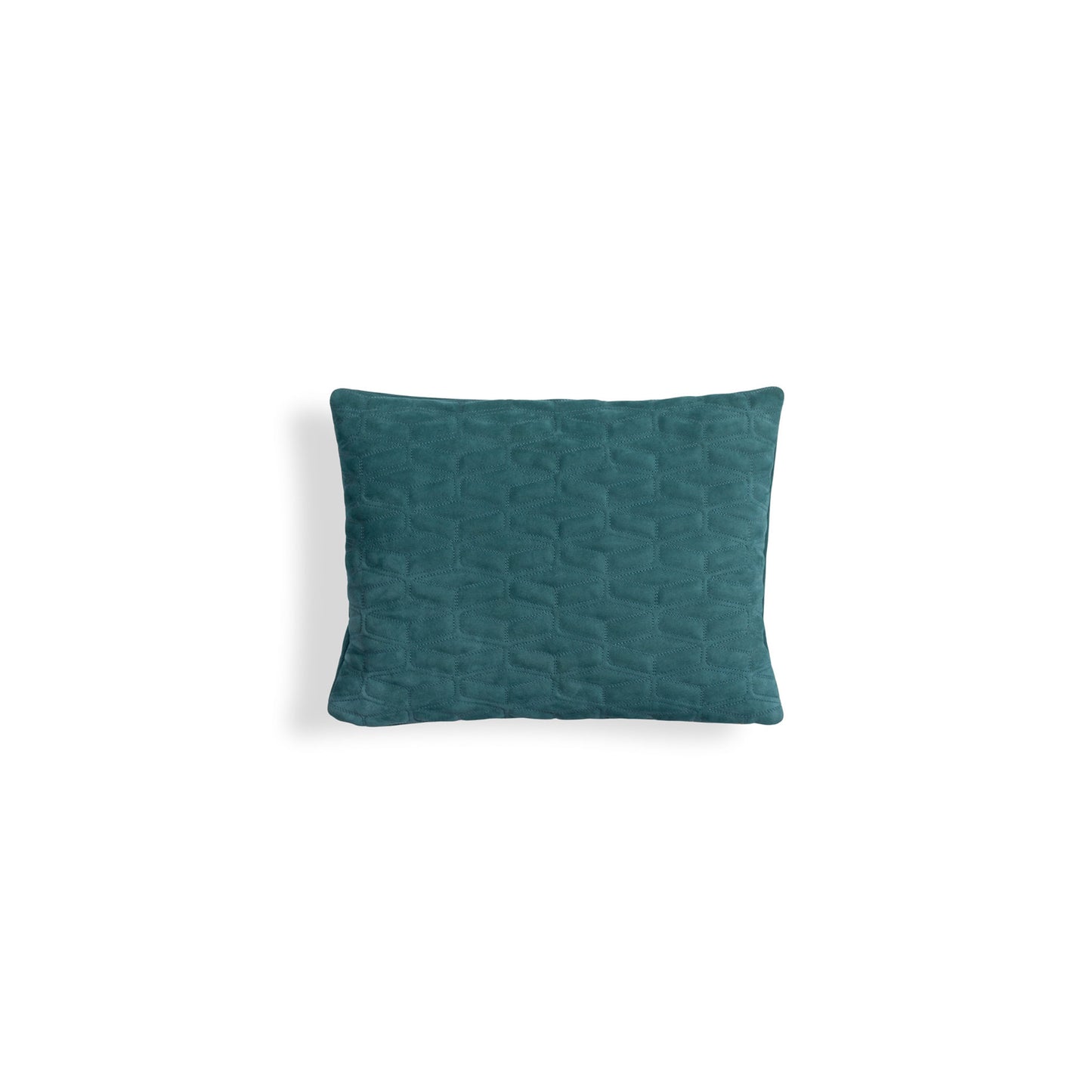 Bugatti Home - Teal blue mesh quilted cushion_front