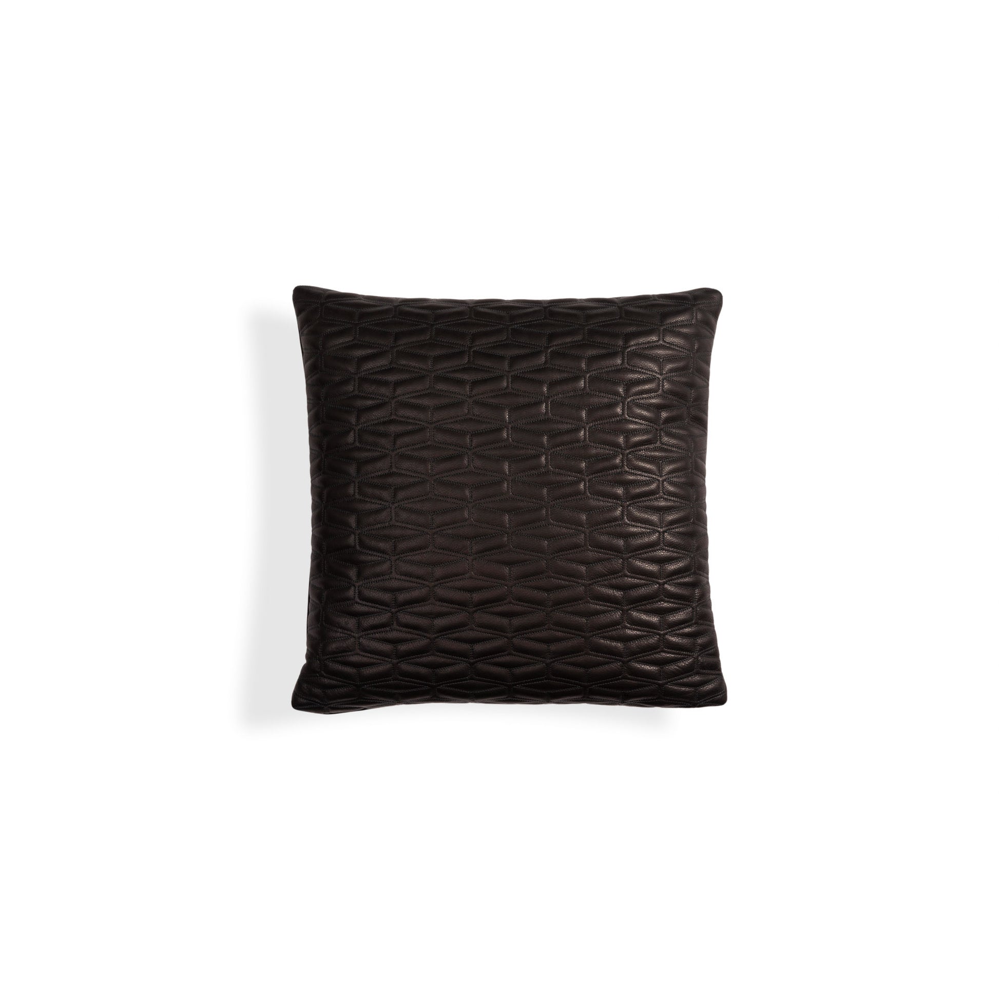 Bugatti Home - Black mesh quilted cushion_front