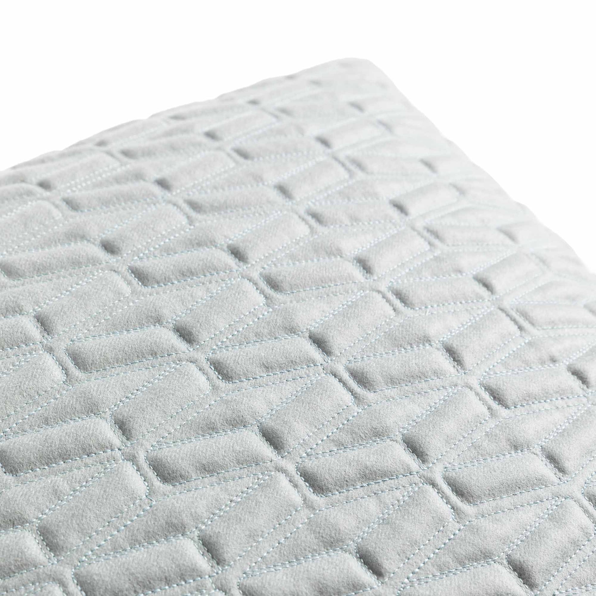 Bugatti Home - Grey mesh quilted cushion_detail