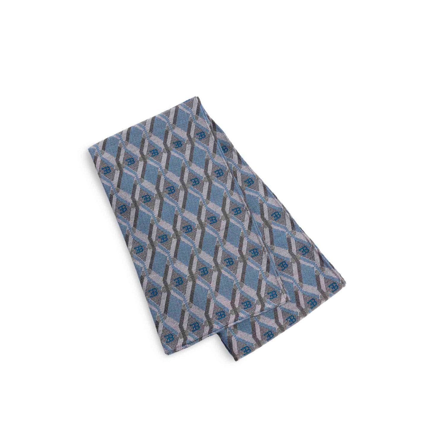 Bugatti Home - Blue Le Corniches throw_folded