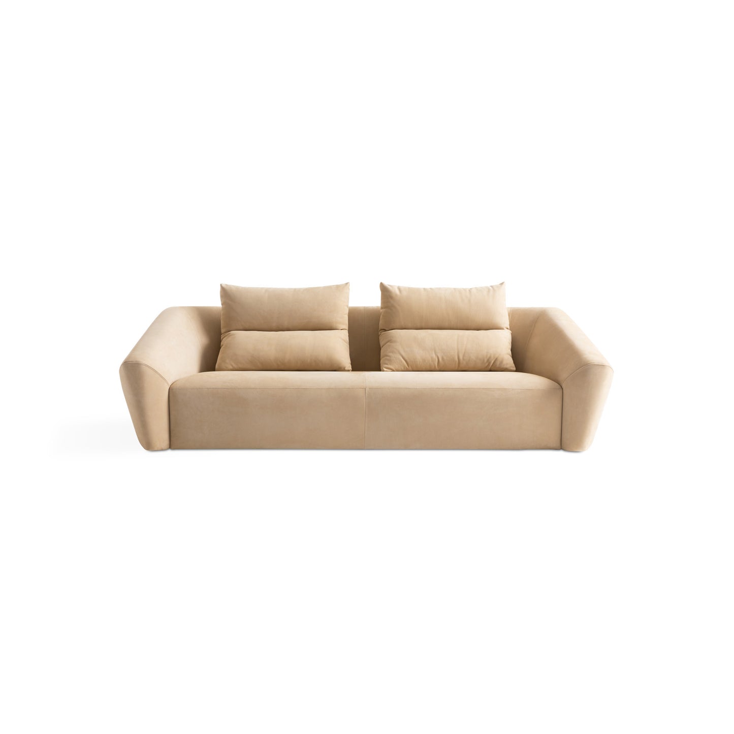 Trussardi Casa - 3 seater Talism leather sofa front image