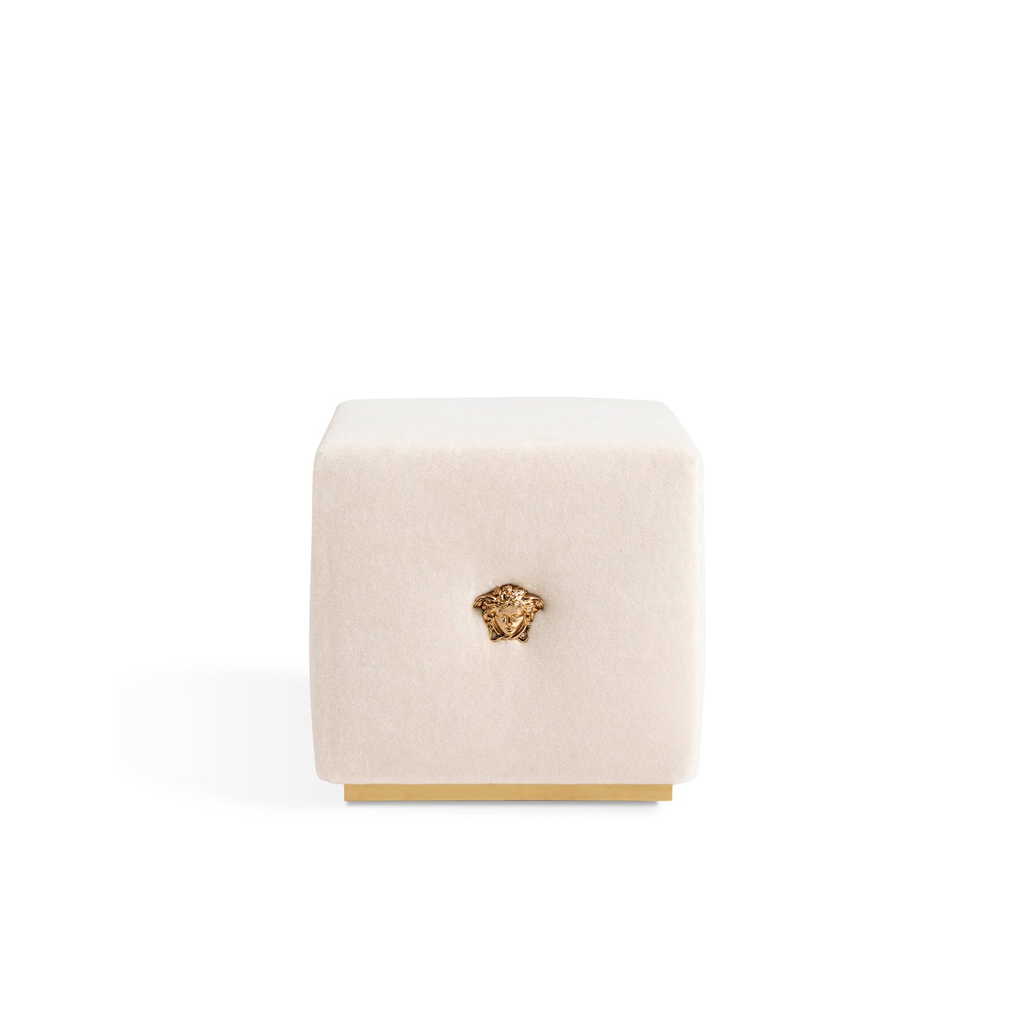 Versace Home - Velvet Carré ottoman, front image