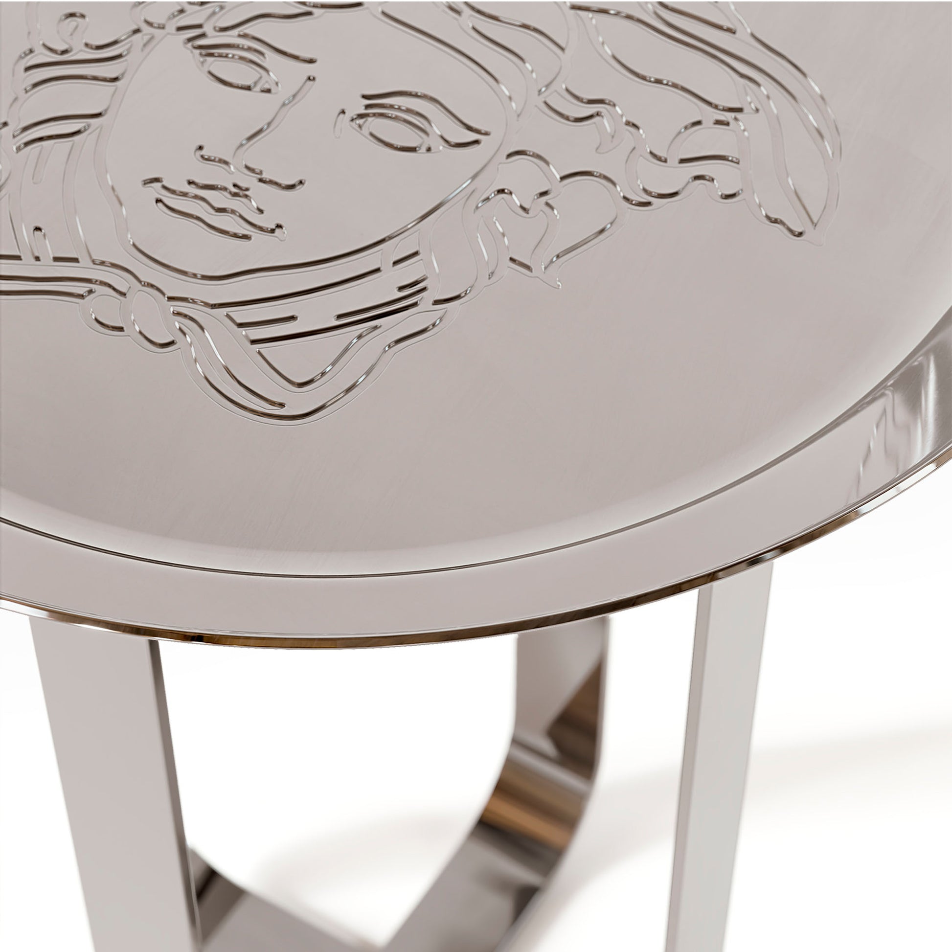 Versace Home Gold Unique side table chrome detail