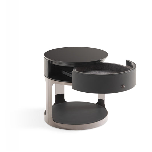 Medallion bedside table